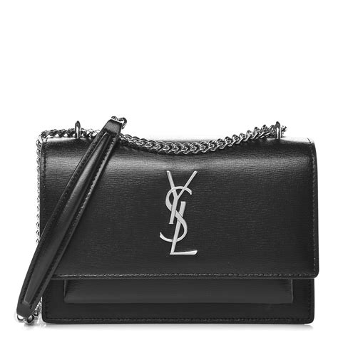 SAINT LAURENT Calfskin Monogram Sunset Top Handle Chain 